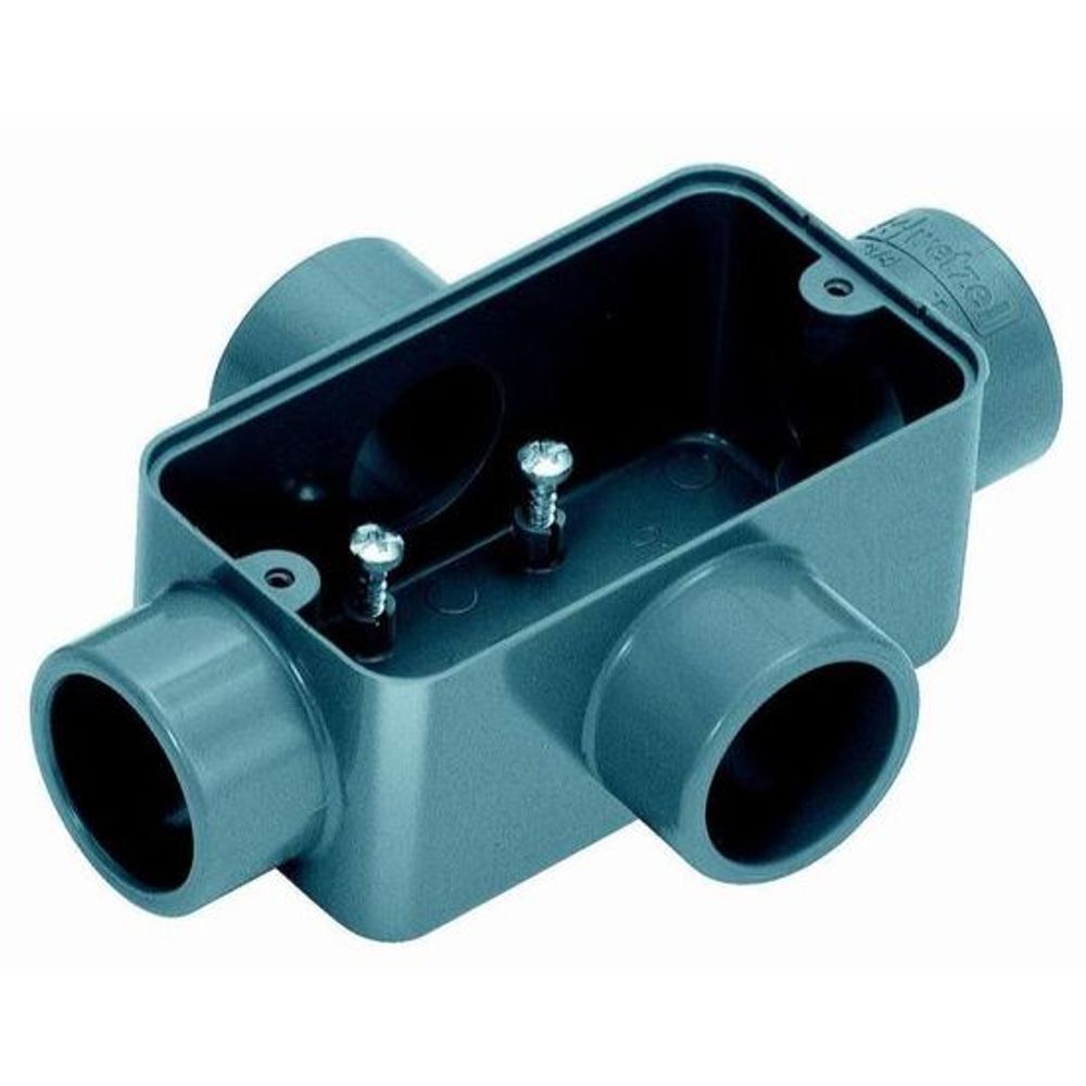 Condulete Pvc C 1" Sem Rosca Cinza S/Tampa CISR20 WETZEL Dimensional